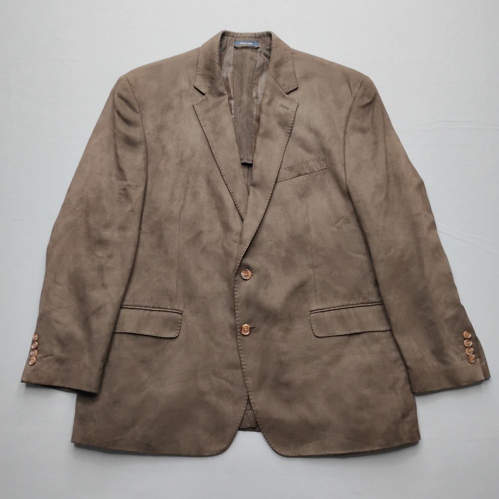 Ralph Lauren Mens 48R Brown Faux Suede Two Button Blazer Sport Coat Dillard's